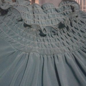 Sleeveless blouse tourquose